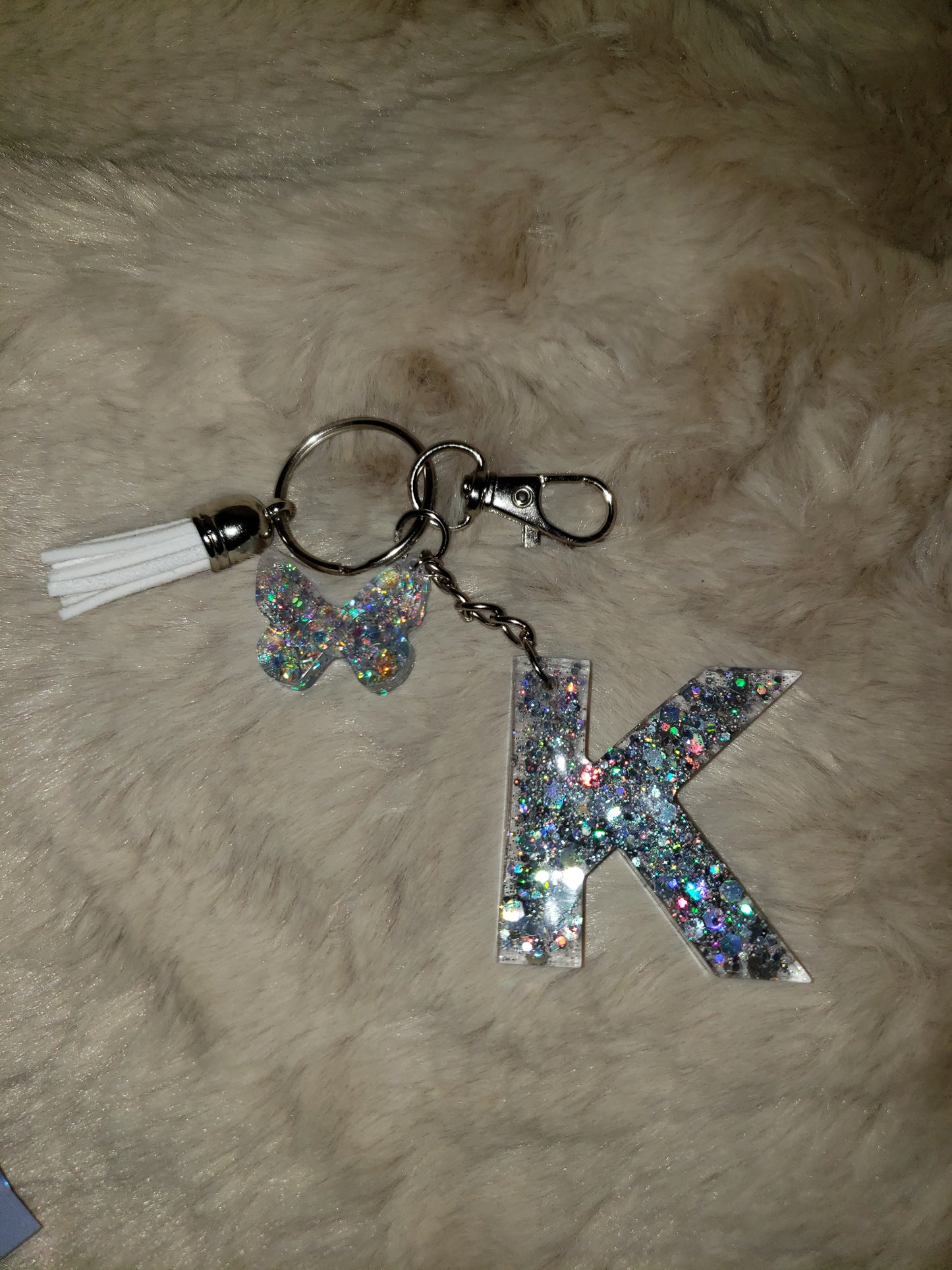 Custom Resin Letter Keychain