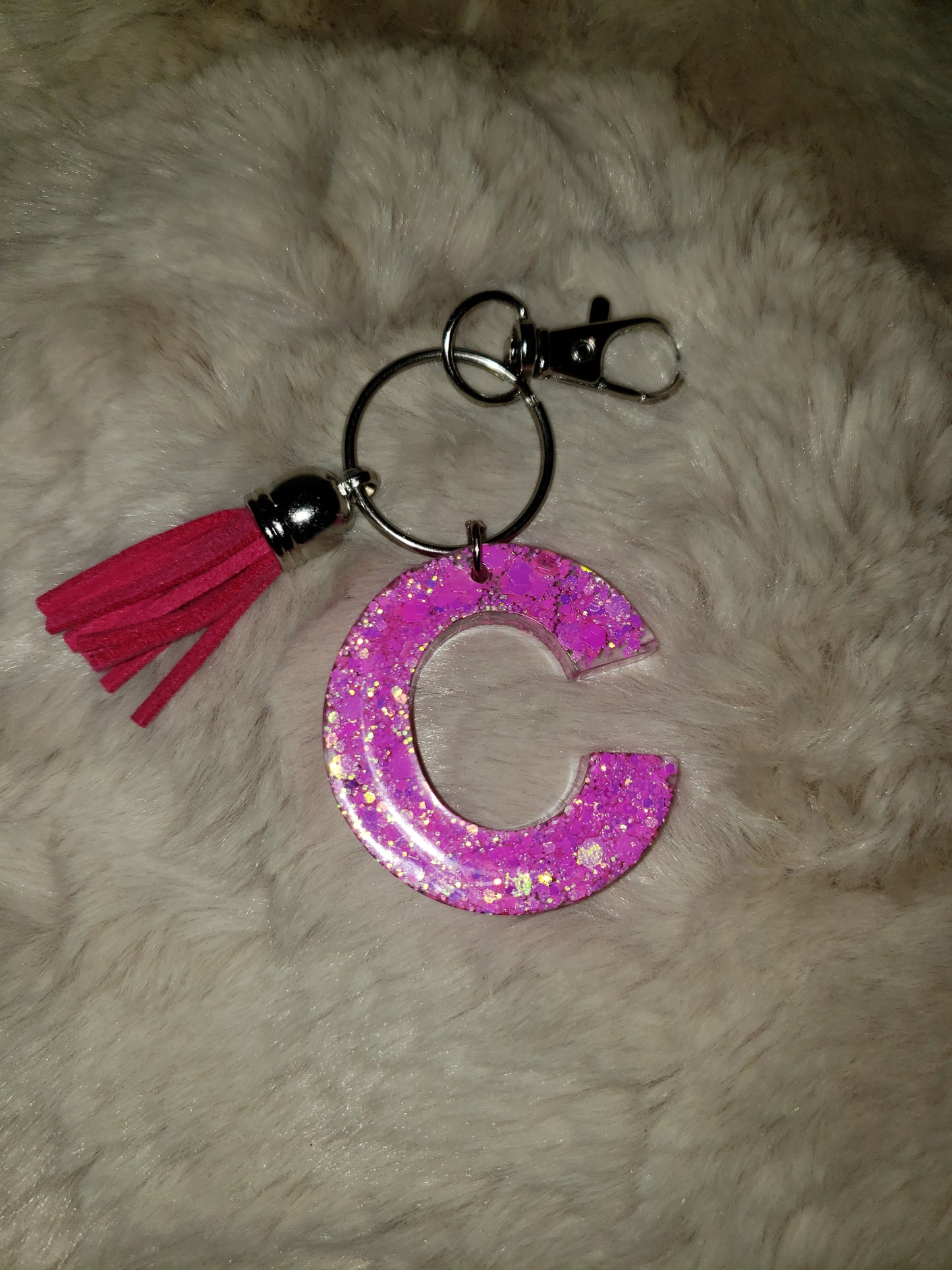 Custom Resin Letter Keychain