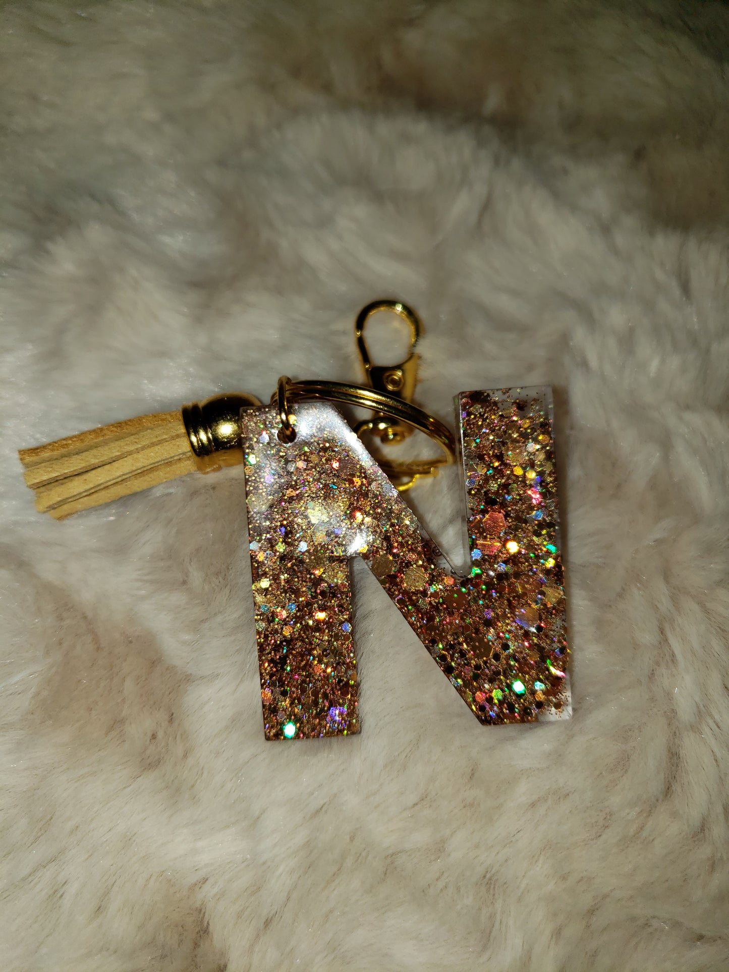 Custom Resin Letter Keychain