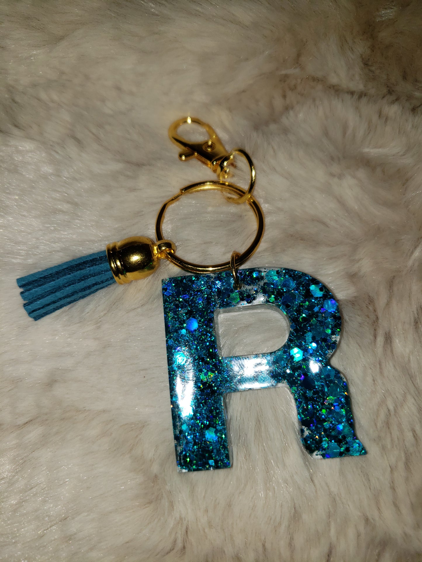 Custom Resin Letter Keychain