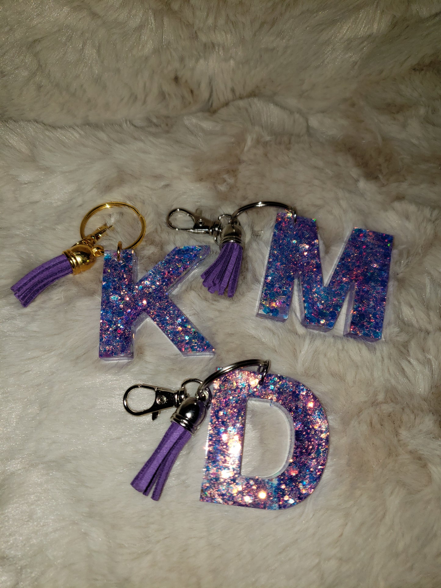 Custom Resin Letter Keychain