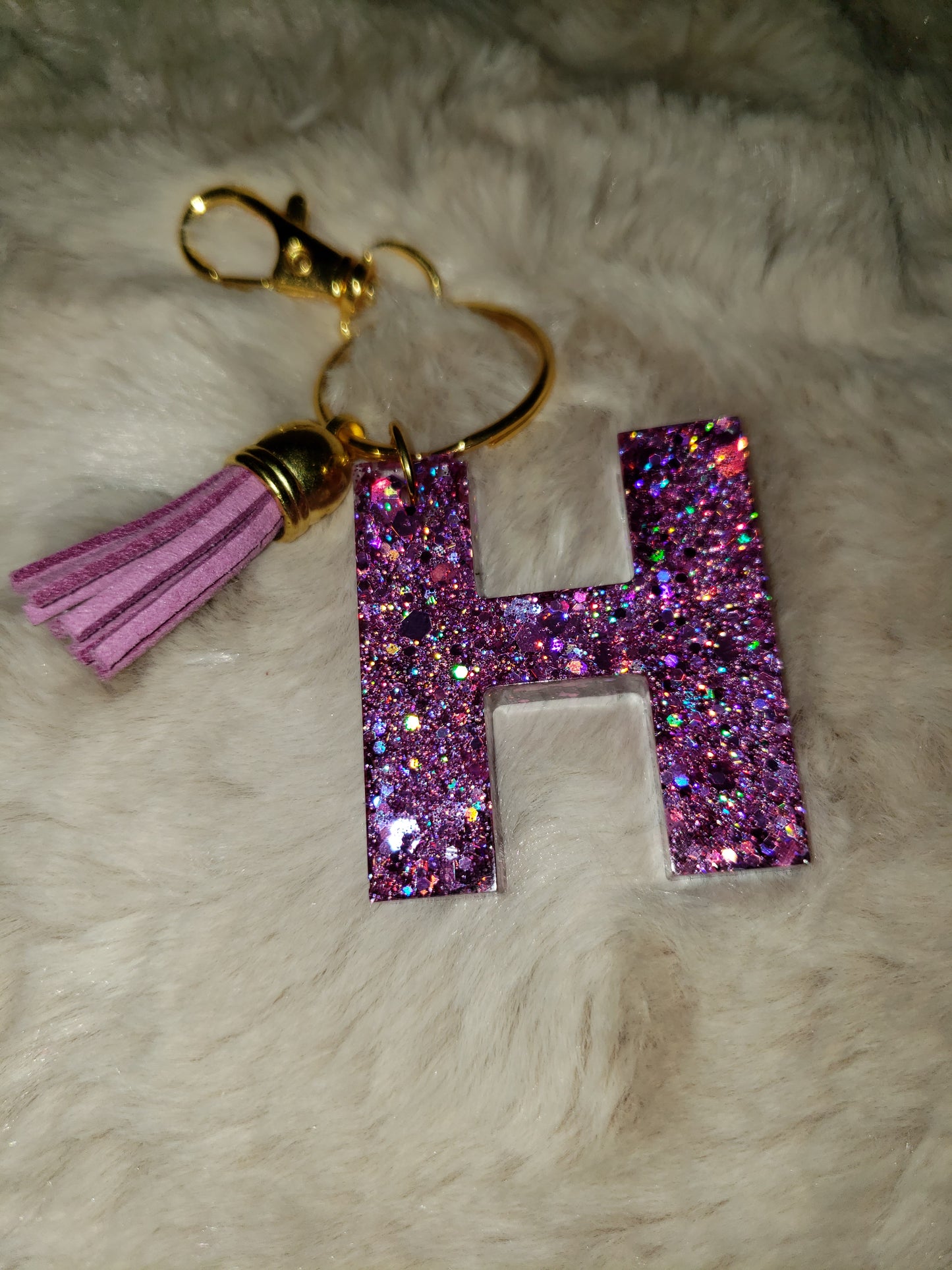 Custom Resin Letter Keychain