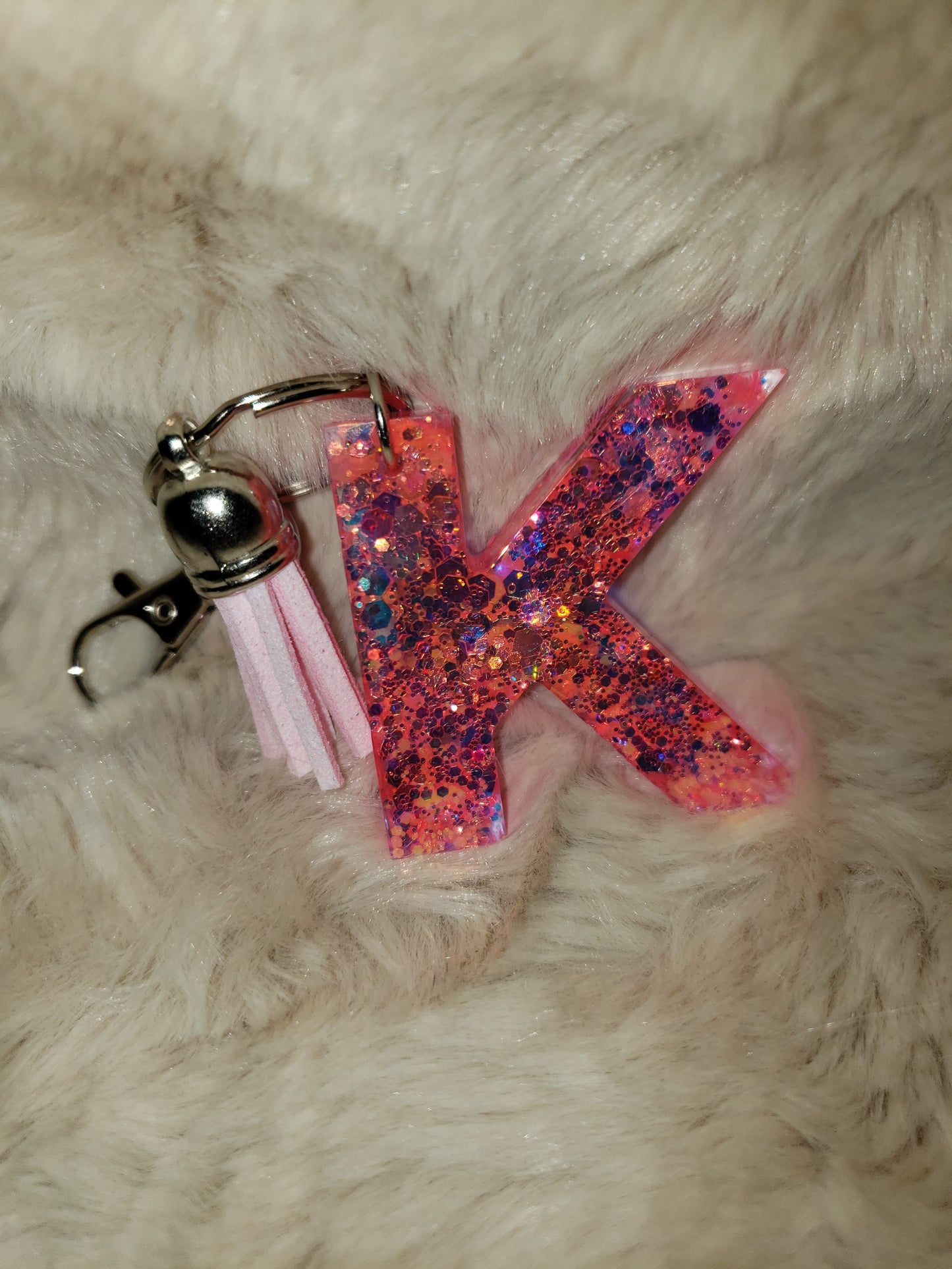 Custom Resin Letter Keychain