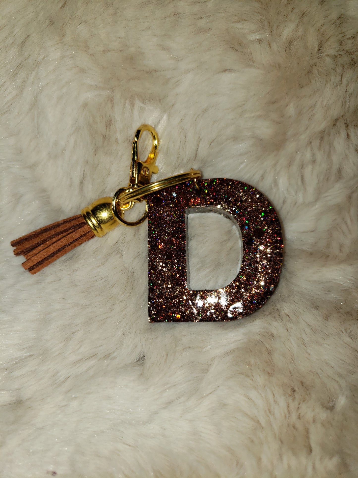 Custom Resin Letter Keychain