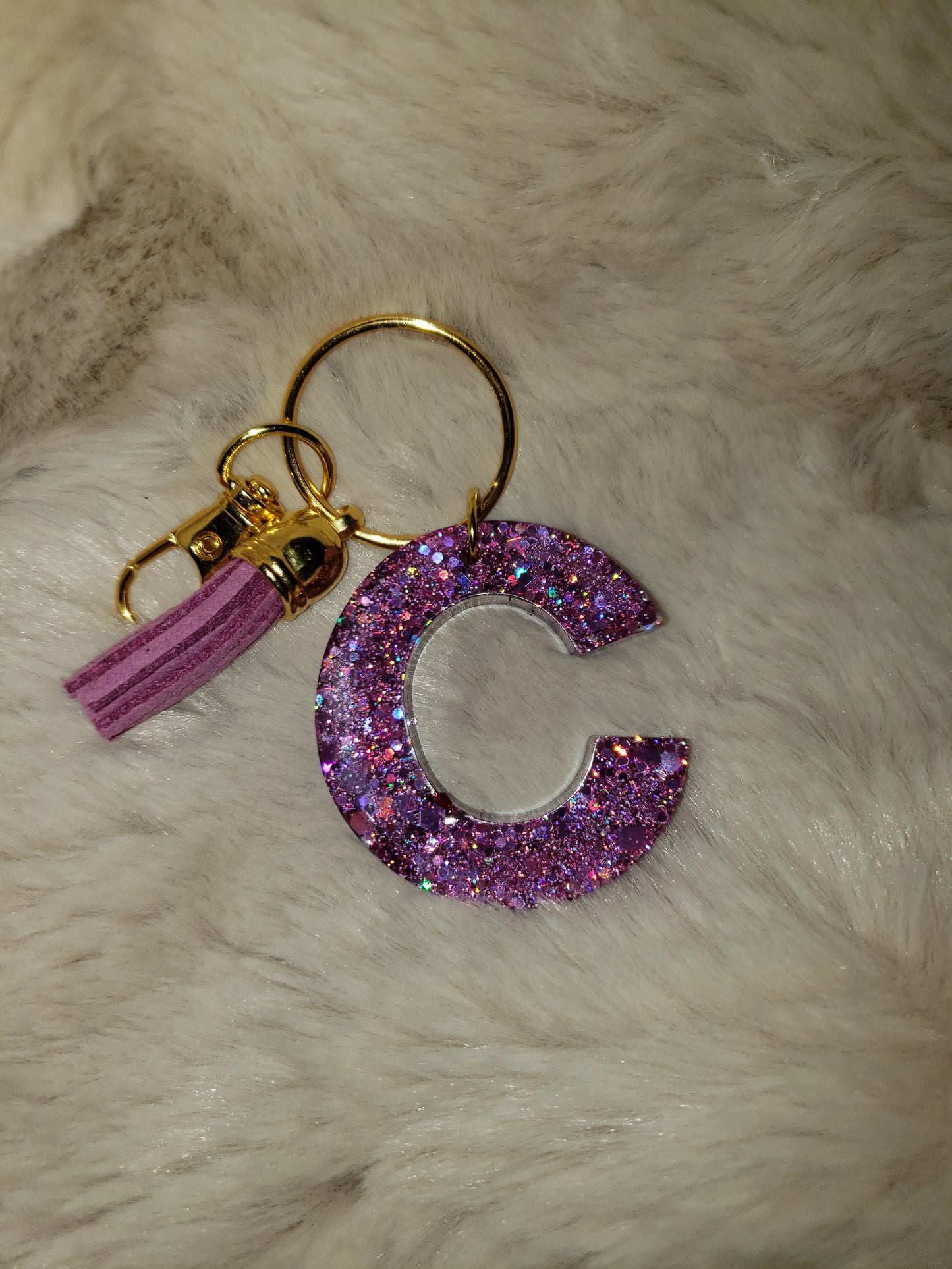 Custom Resin Letter Keychain