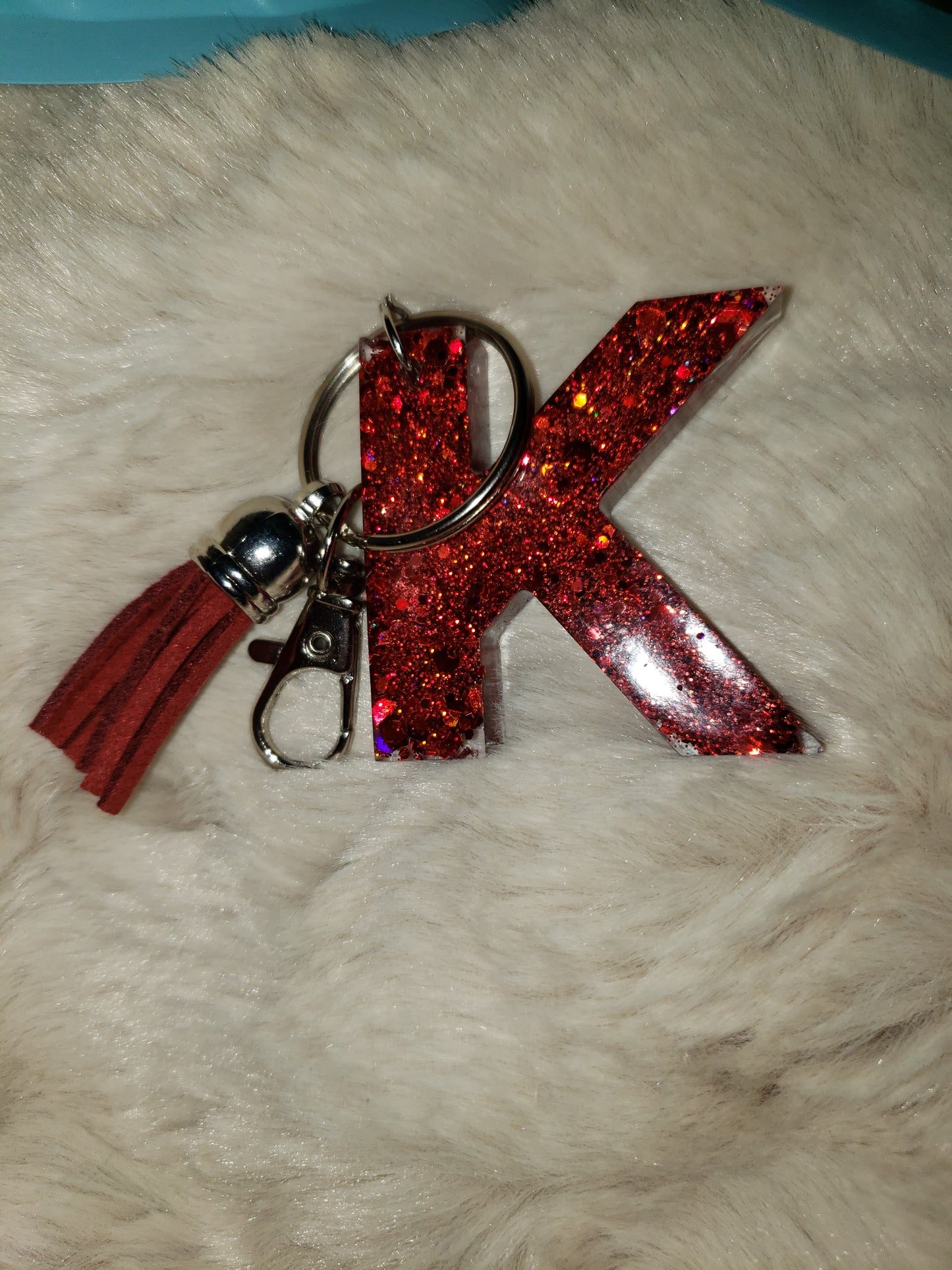 Custom Resin Letter Keychain