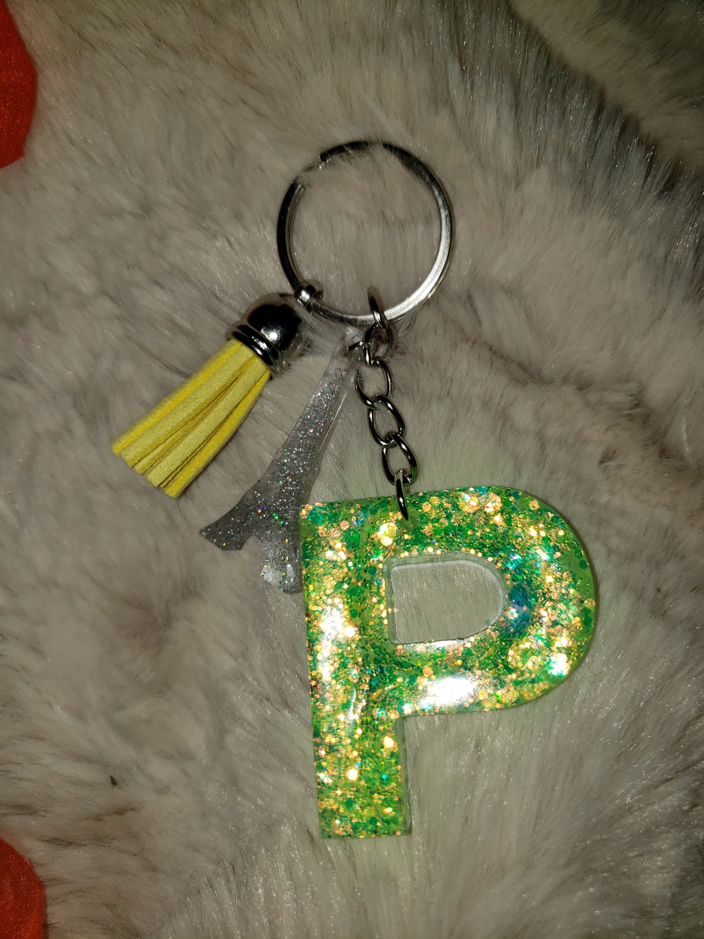 Custom Resin Letter Keychain