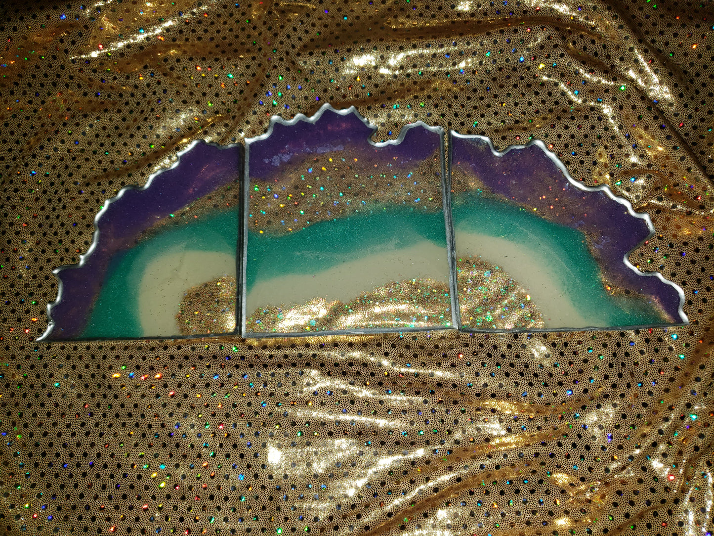 Resin Serving Tray & Coasters (Separate)